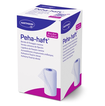 PEHA-HAFT Obinadlo fixační kohesivní 8 cm x 4 m (Obinadla a obvazy) - Samodržící