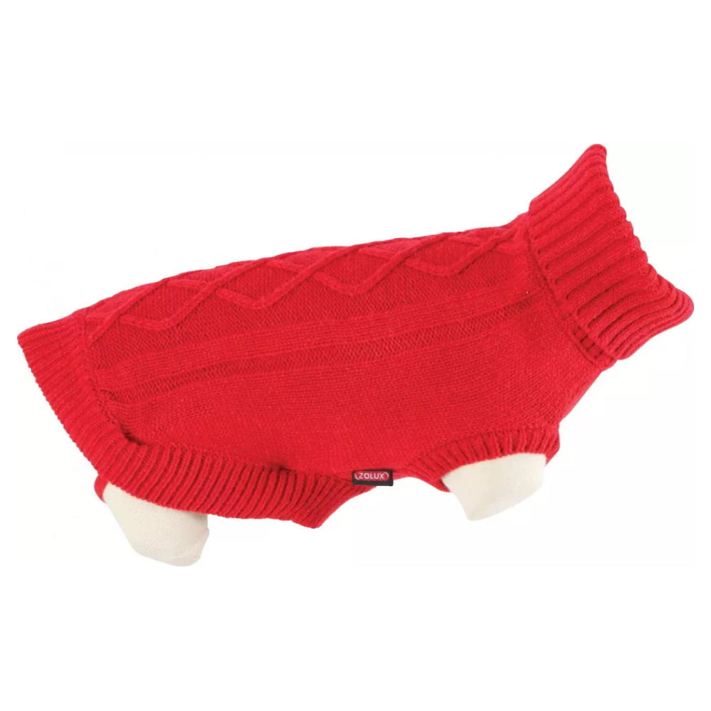 E-shop ZOLUX Legend obleček svetr pro psy červený 1 kus, Velikost oblečku: 25 cm