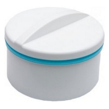 OBZOR Dentální dóza bílá, modrá (Prostředky na zuby a zubní náhrady)