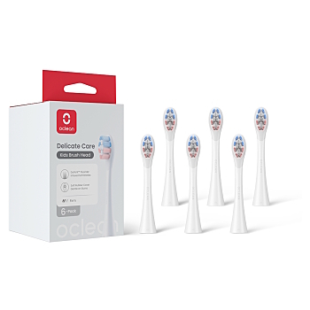 OCLEAN Kids Delicate Care P3K1 náhradní hlavice bílé 6 ks (Náhradní hlavice k zubním kartáčkům)