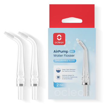 OCLEAN Náhradní trysky ústní sprchy N21-A10 ortodontické čiré 2 kusy (Zubní sprchy)