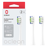 OCLEAN Professional Clean P1C1 W02 náhradní hlavice bílé 2 ks