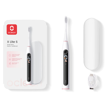 OCLEAN X Lite Set pouzdro a sonický kartáček šedo-růžový (Sonické zubní kartáčky)