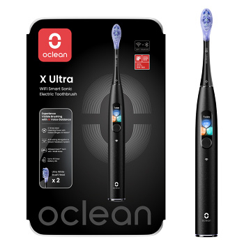 OCLEAN X Ultra Black Sonický kartáček 1 kus (Sonické zubní kartáčky)