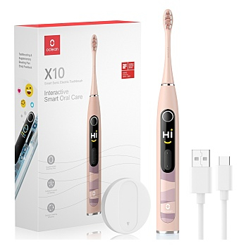 OCLEAN X10 Sonický kartáček Pink 1 kus (Sonické zubní kartáčky)