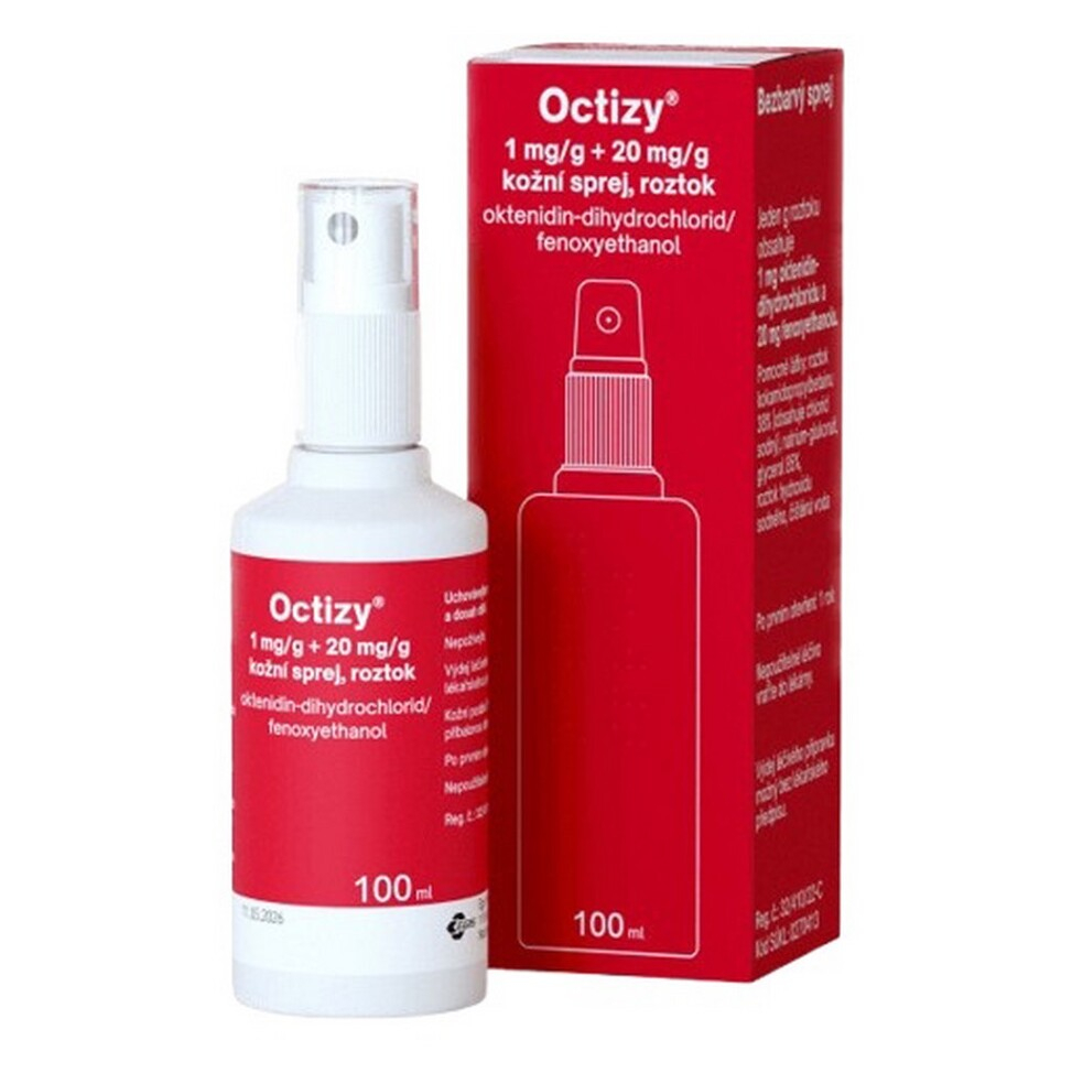 OCTIZY 1mg/g+20mg/g kožní sprej, roztok 100 ml