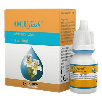 OCUFLASH Oční kapky 2 x 10 ml (Kapky do očí) - Protizánětlivý, Oční, Zklidňující