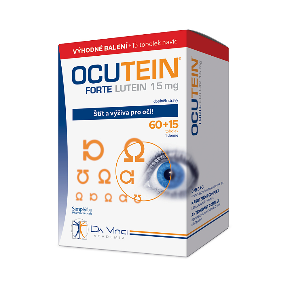 OCUTEIN Forte lutein 15 mg 60 + 15 tobolek