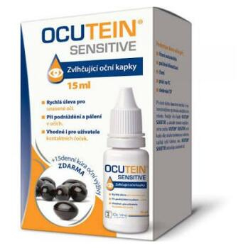 OCUTEIN Sensitive oční kapky 15 ml + Ginkgo 15 tablet ZDARMA