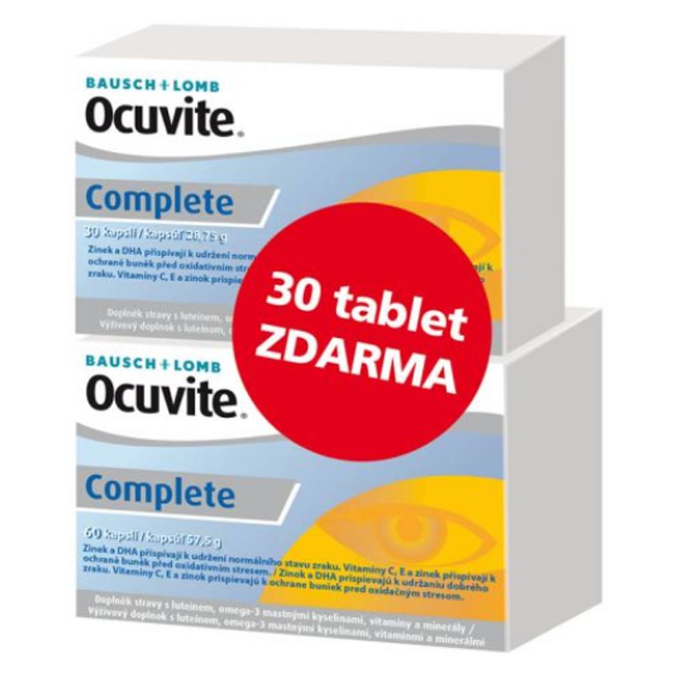 Levně OCUVITE Complete 60+30 TABLET zdarma