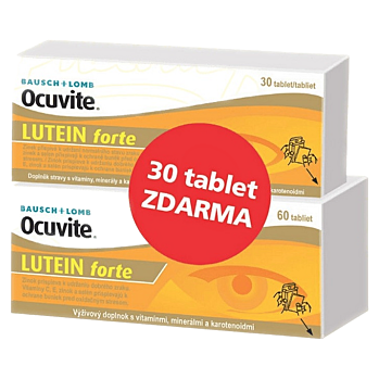 OCUVITE Lutein forte 60 + 30 tablet (Zrak, oči) - Přírodní