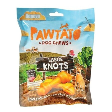 BENEVO Odměna pro psy pawtato knots large 180 g