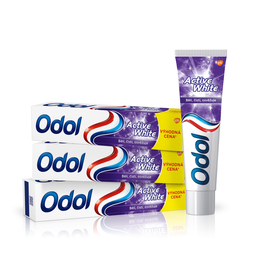 E-shop ODOL Zubní pasta Active White 3 x 125 ml