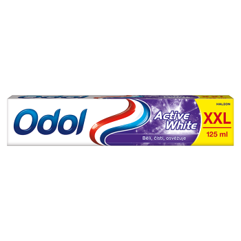 ODOL Active White zubní pasta s fluoridem 125 ml (Bělicí zubní pasty)