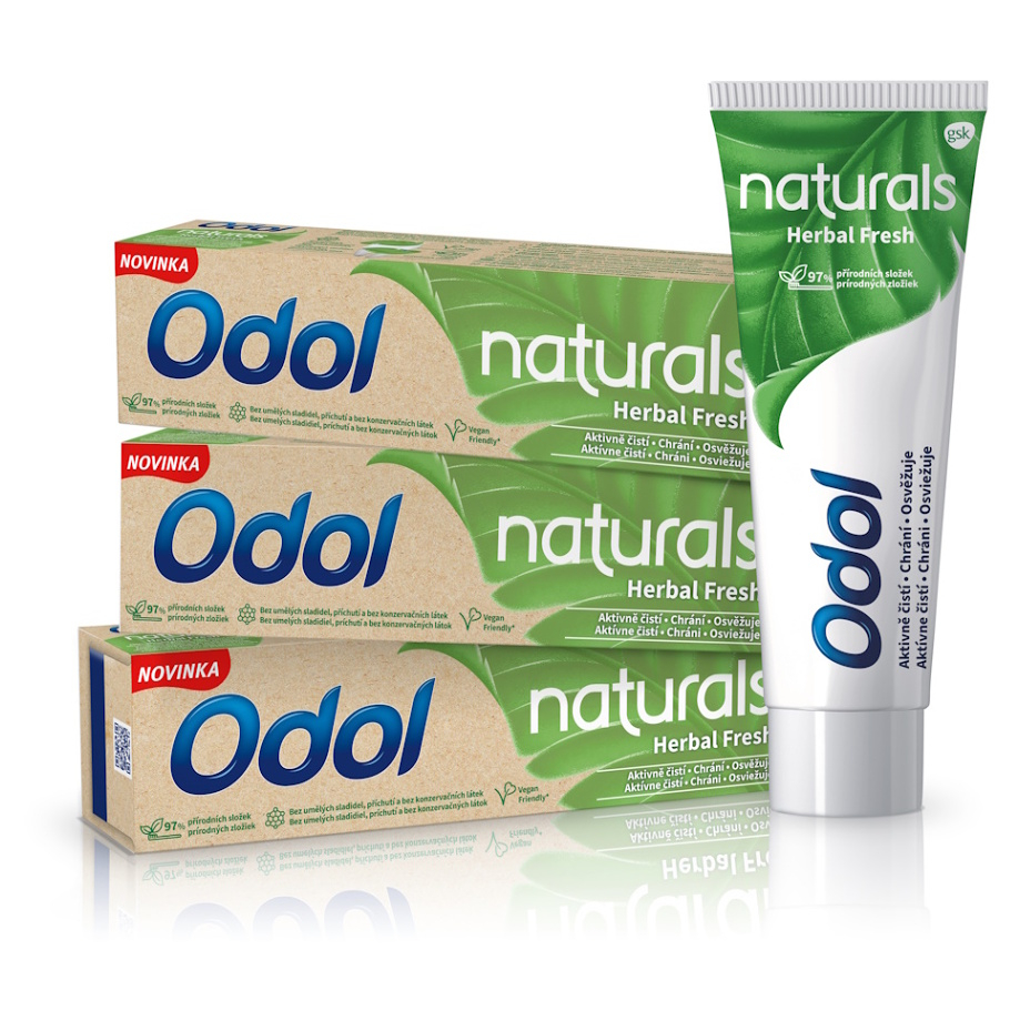 E-shop ODOL Zubní pasta Naturals Herbal Fresh 3 x 75 ml