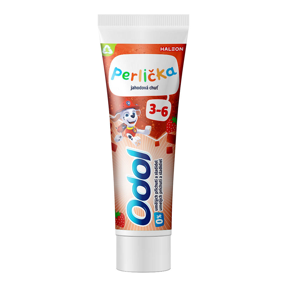 ODOL Perlička  jahodová chuť Zubní pasta od 2 let 50 ml