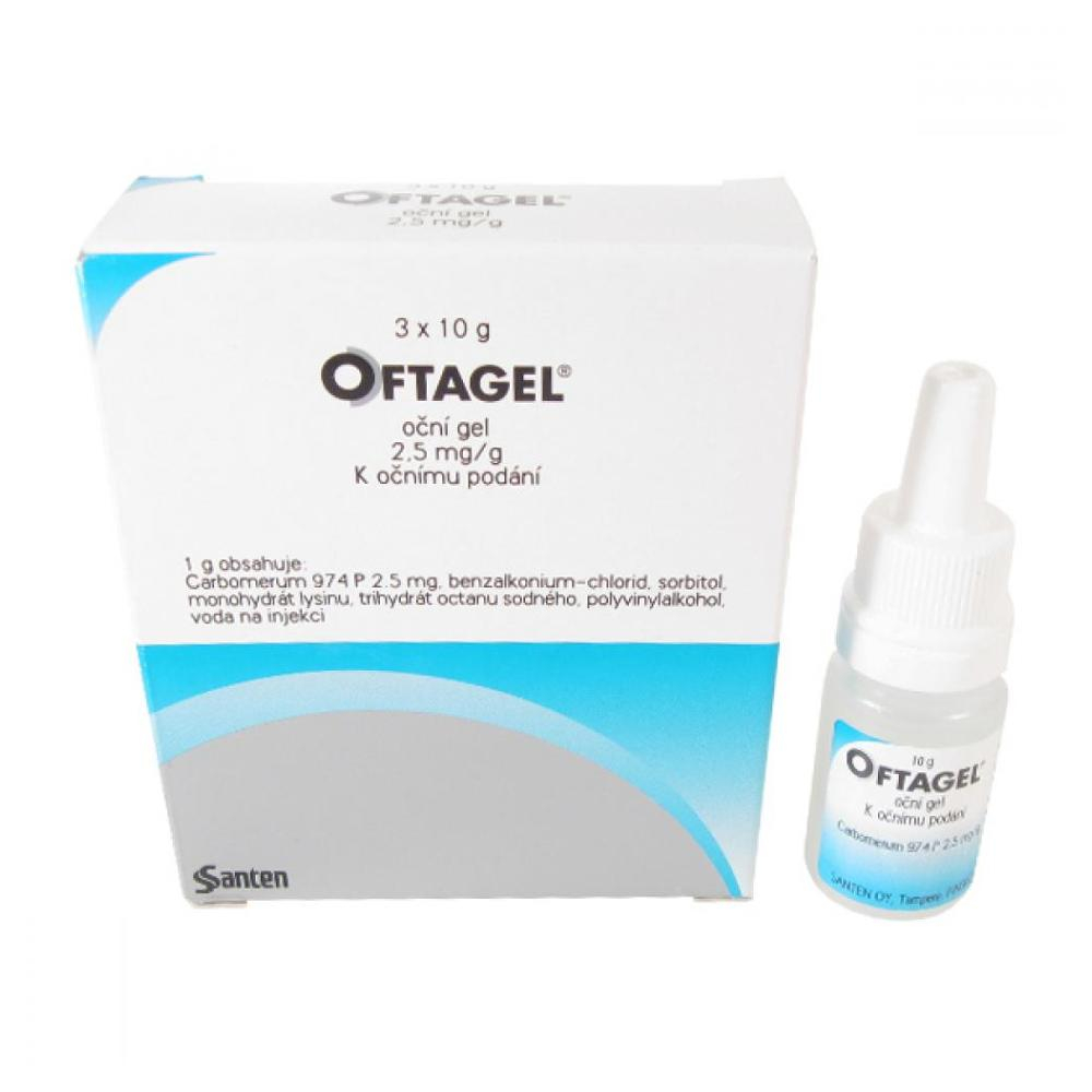 Levně OFTAGEL 25 mg 3x 10 g