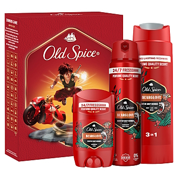OLD SPICE Bearglove Dárková sada s hrou Domino 3 kusy (Kosmetické balíčky)