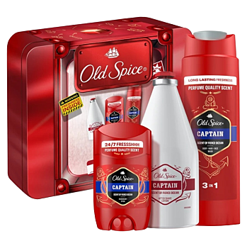 OLD SPICE Captain Xmas Dárková sada 3 kusy (Kosmetické balíčky)