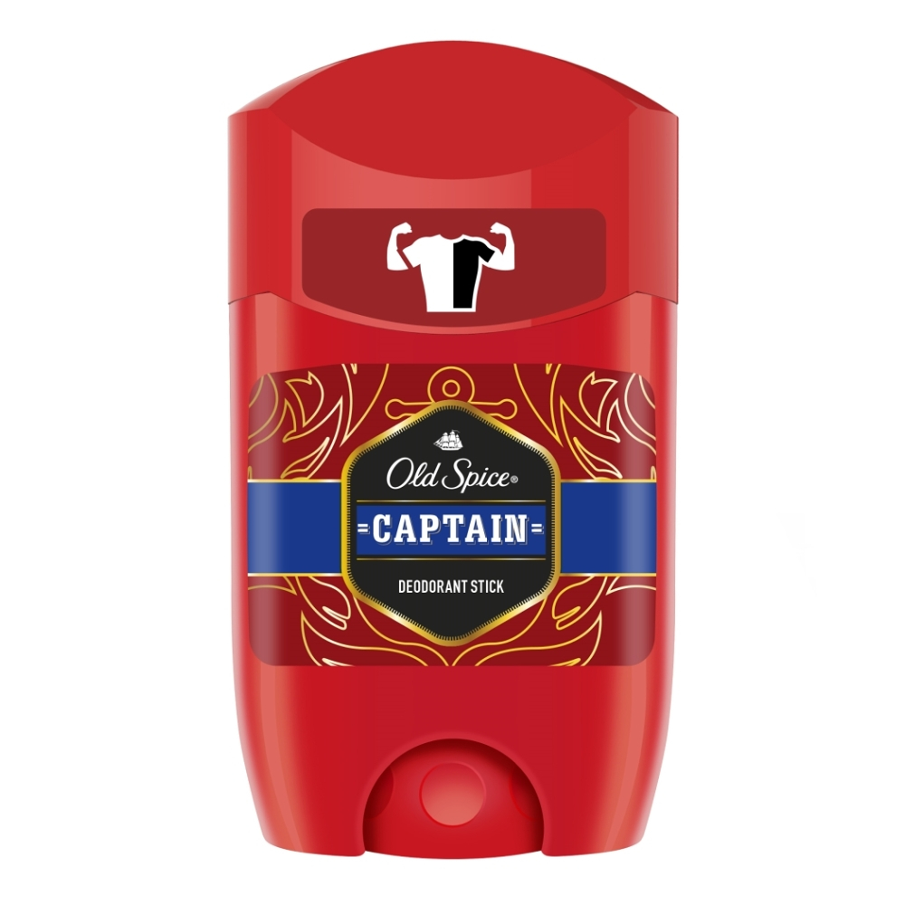 Fotografie Old Spice Captain tuhý deodorant s tóny santalového dřeva a citrusů 50 ml