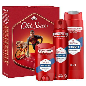 OLD SPICE WhiteWater Xmas Dárková sada s hrou Domino 3 kusy (Kosmetické balíčky)