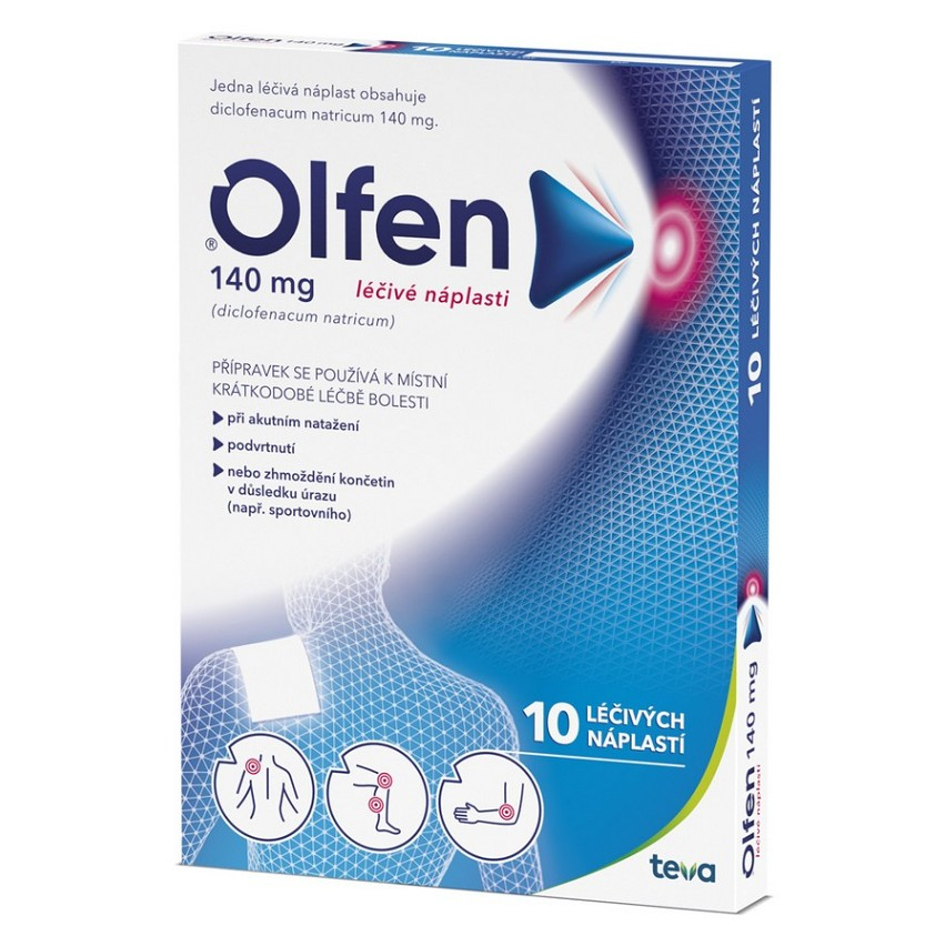 E-shop OLFEN Léčivé náplasti 140 mg 10 kusů