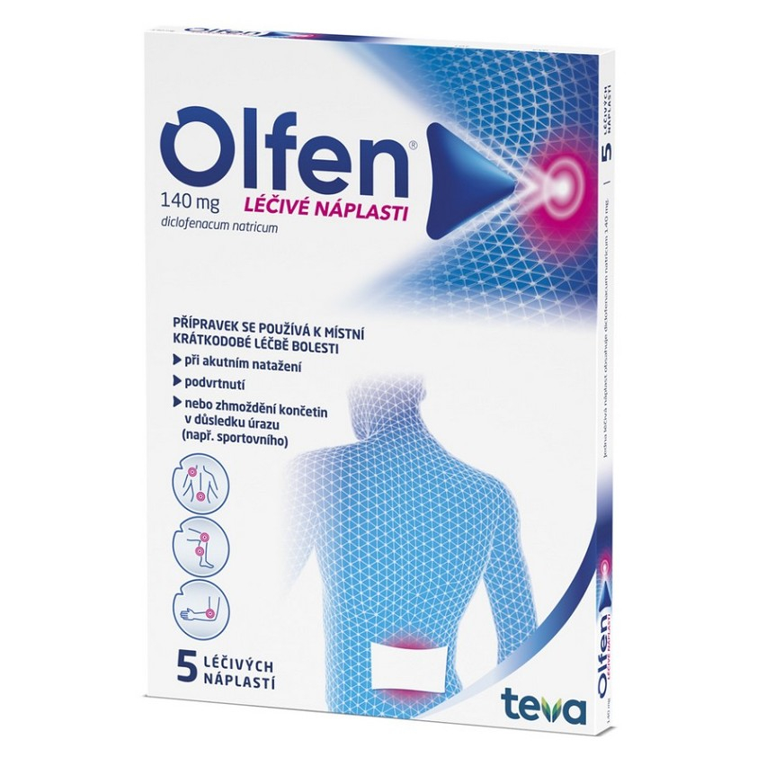 OLFEN Léčivé náplasti 140 mg 5 kusů
