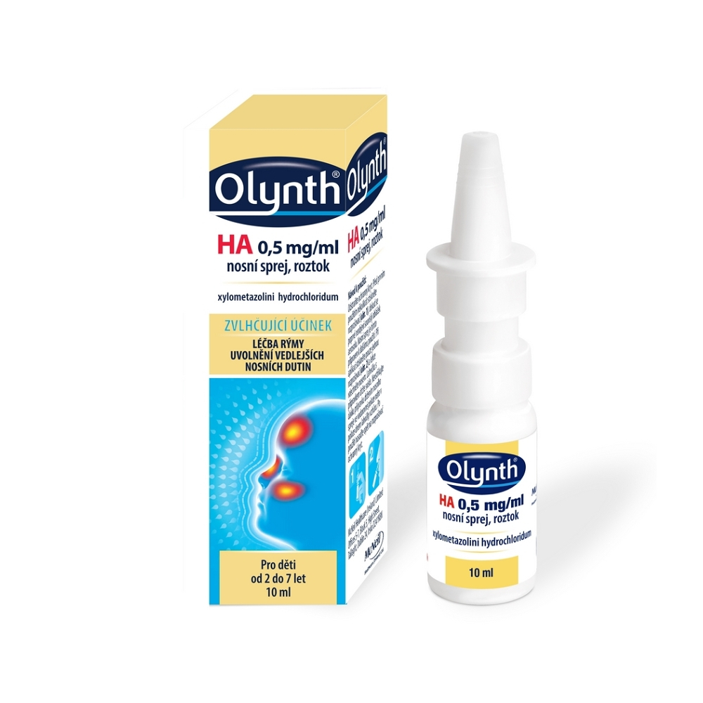 Levně OLYNTH® HA 0,5 mg/ml nosní sprej, roztok pro děti od 2 let 10 ml
