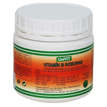 UNIVET Roboran B vitamín pro savce, ptáky a morčata 500 g (Veterinární doplňky stravy pro psy)