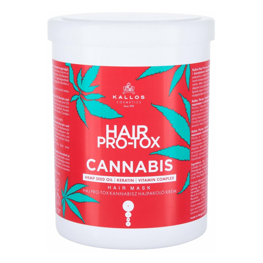 Levně KALLOS COSMETICS Hair Pro-Tox Maska na vlasy Cannabis 1000 ml