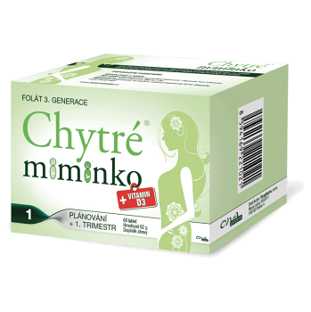 ONAPHARM Chytré miminko 1 methylfolát + vitamin D3 60 tablet