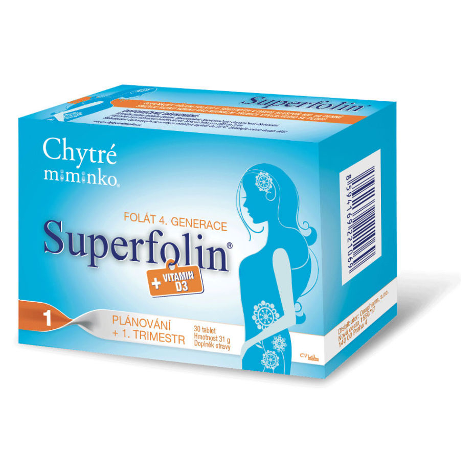 ONAPHARM Chytré miminko 1 superfolin + vitamin D3 30 kapslí