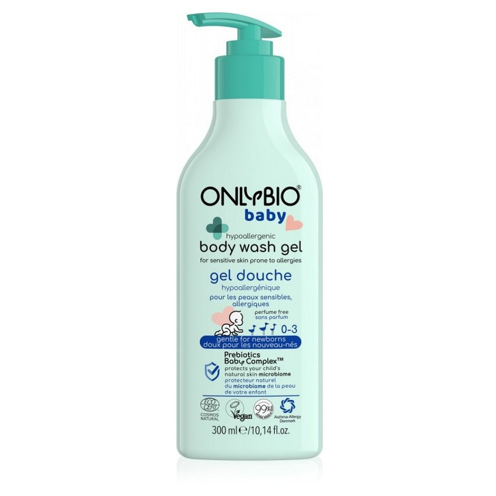 Levně ONLYBIO Hypoalergenní mycí gel pro miminka 300 ml