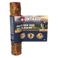 ONTARIO Žvýkycí rolka malá Protein hovězí 12,7 cm