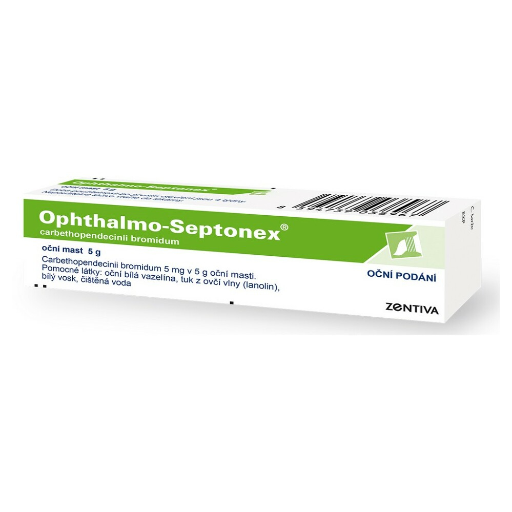 E-shop OPHTHALMO-SEPTONEX Oční mast 5 mg 5 g