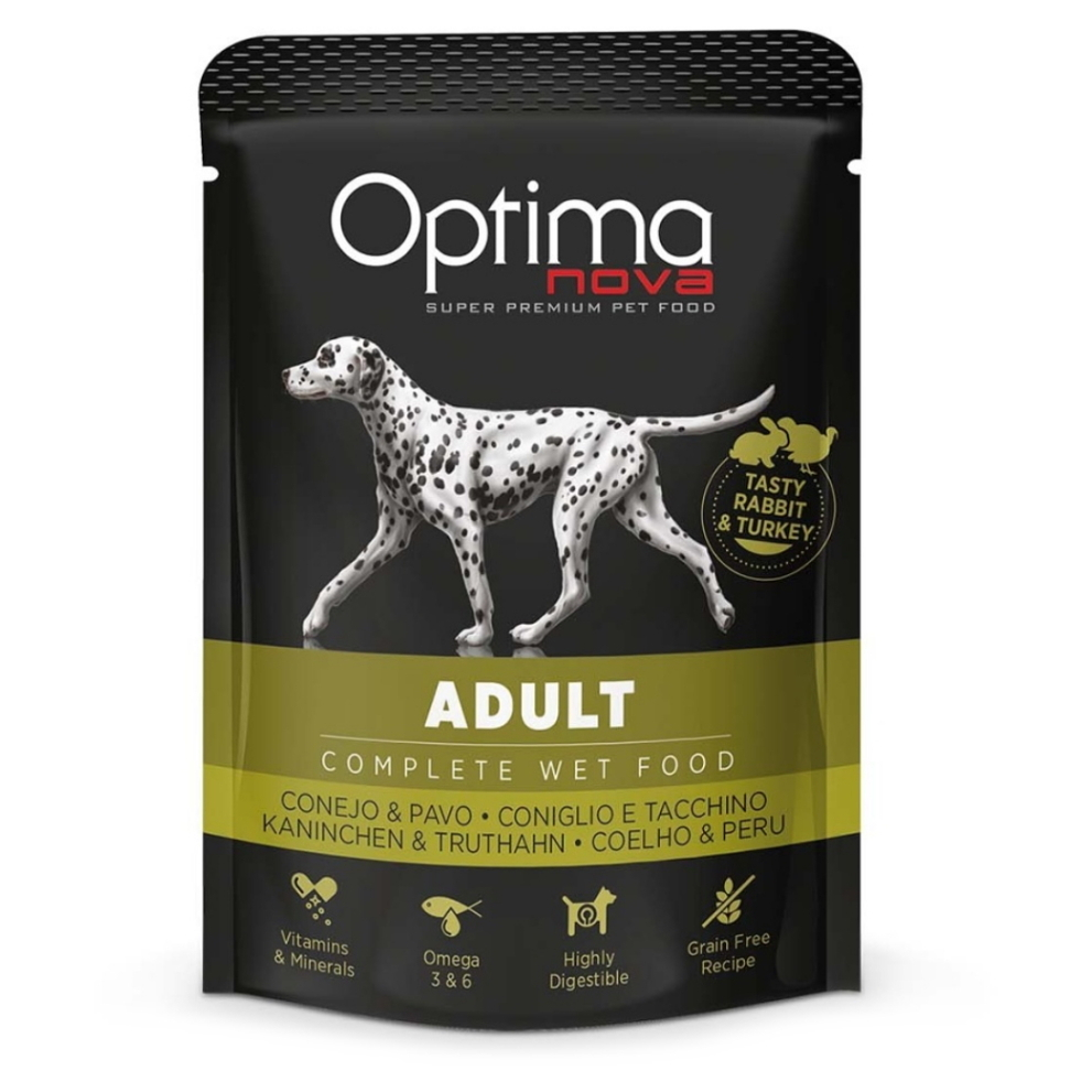 E-shop OPTIMA NOVA Dog Adult Rabit & Turkey kapsa pro psy 300 g