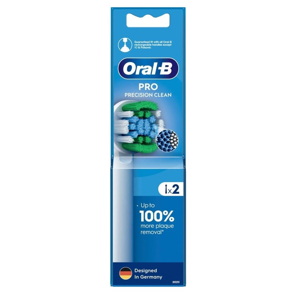 Levně Oral-B EB 20-2 Precision clean náhradní hlavice s Technologií CleanMaximiser, 2 ks