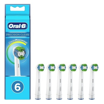 Oral-B EB 20-6 Precision clean náhradní hlavice s Technologií CleanMaximiser, 6 ks