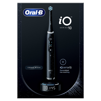 ORAL-B Series iO 10 black elektrický zubní kartáček (Oscilační, magnetické zubní kartáčky) - Tlakový senzor vizuální, Více režimů čištění