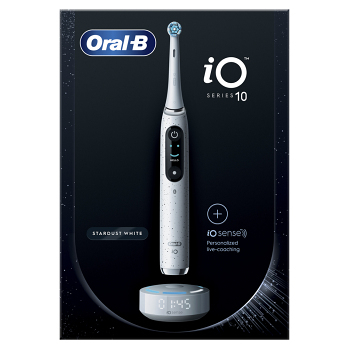ORAL-B Series iO 10 white elektrický zubní kartáček (Oscilační zubní kartáčky) - Tlakový senzor vizuální, Více režimů čištění
