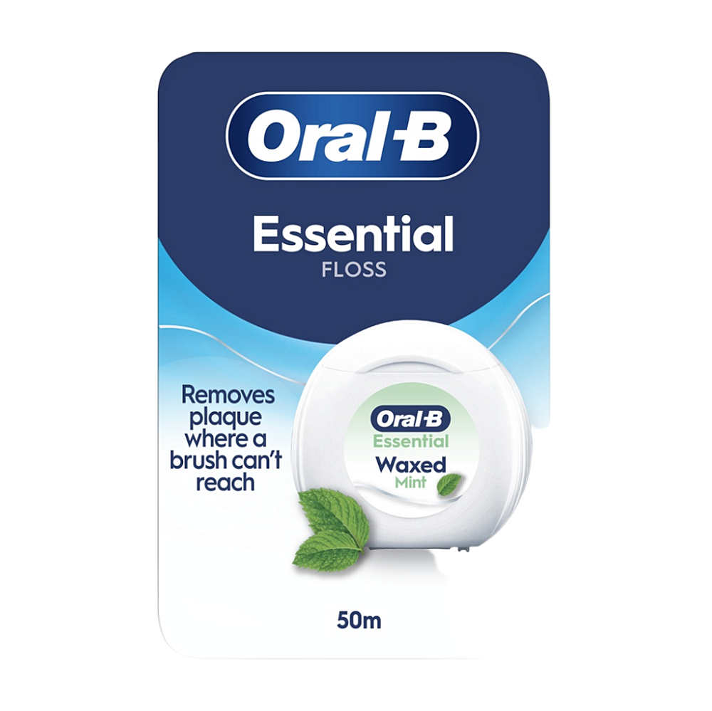 ORAL-B Essential dentální nit voskovaná Mint 50 m