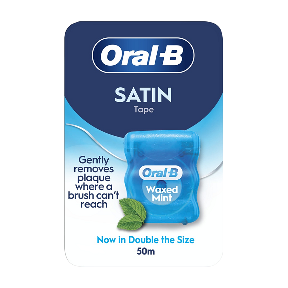 ORAL-B Essential dentální nit voskovaná Satin Mint 50 m