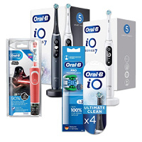 ORAL-B elektrické zubní kartáčky, náhradní hlavice a sprchy