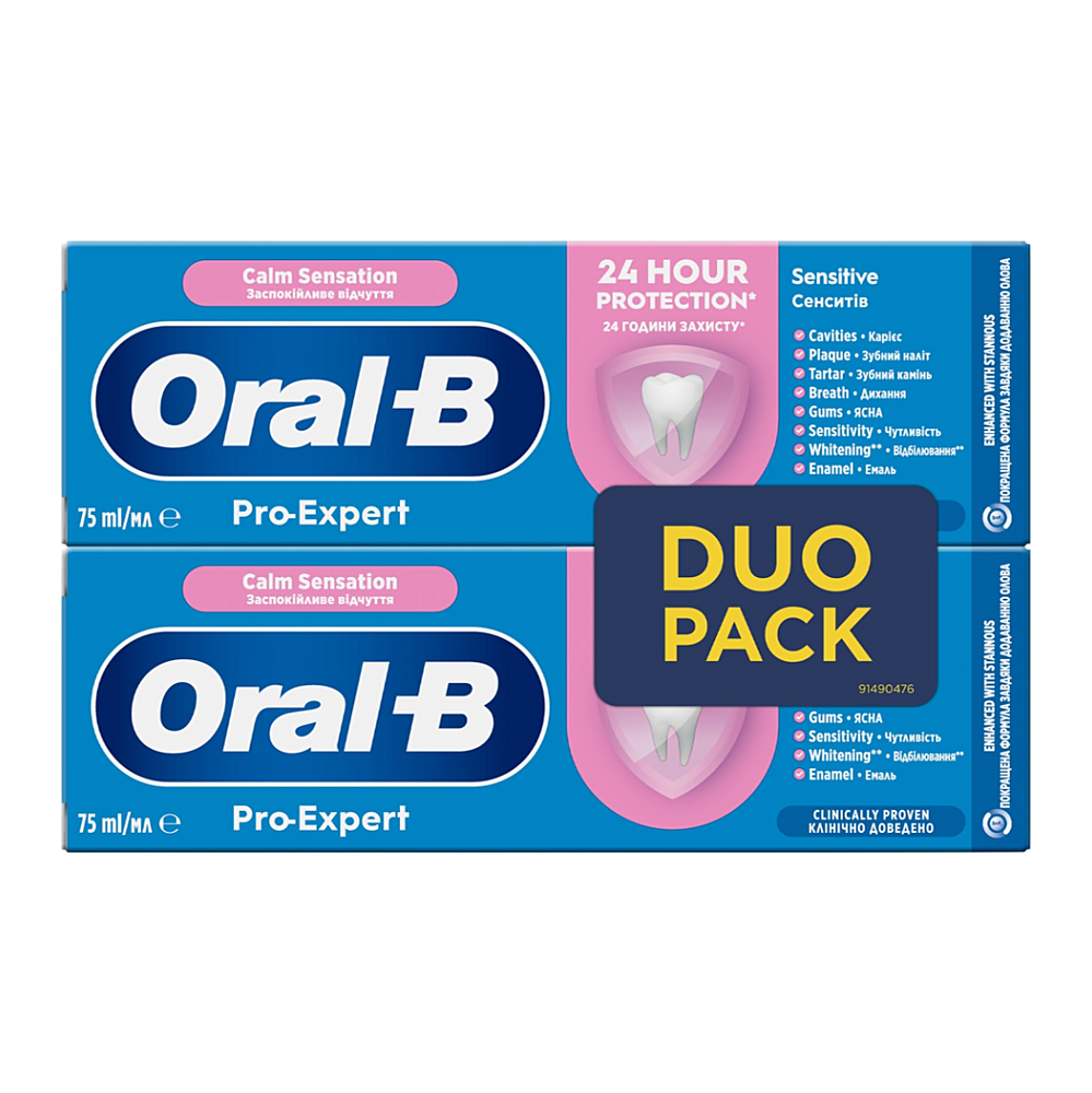 ORAL-B Pro-Expert Calm Sensation DUO zubní pasta 2 x 75 ml