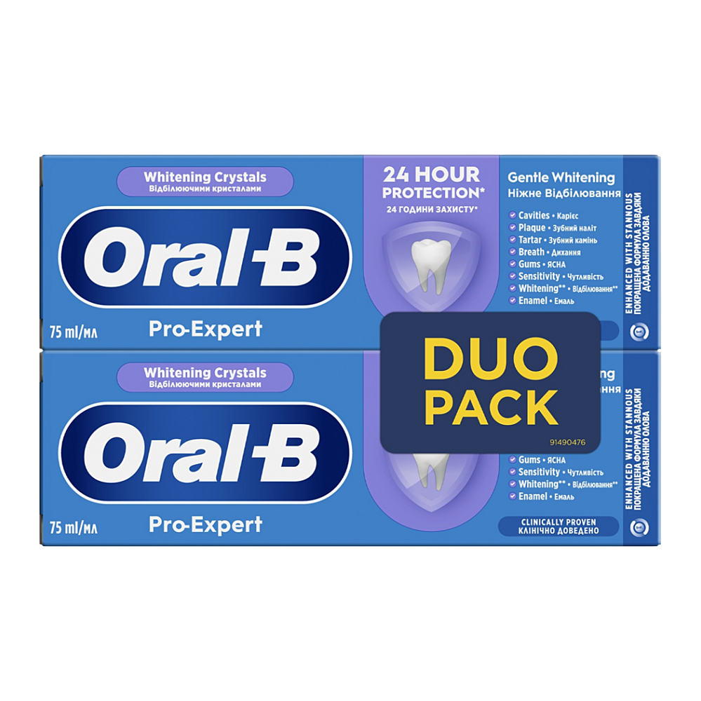 ORAL-B Pro-Expert Gentle Whitening DUO zubní pasta 2 x 75 ml