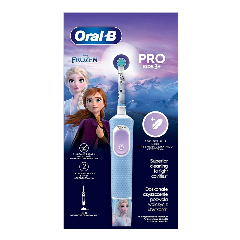 Oral B PRO Kids 3+ elektrický zubní kartáček pro děti Frozen 1 ks