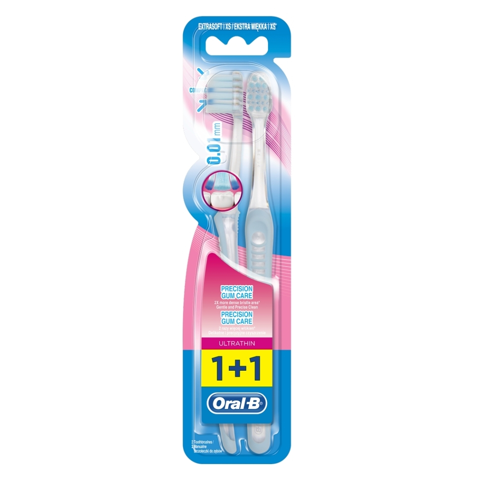E-shop ORAL-B Zubní kartáček Ultrathin Precision Gum Care Extra měkký 2 ks