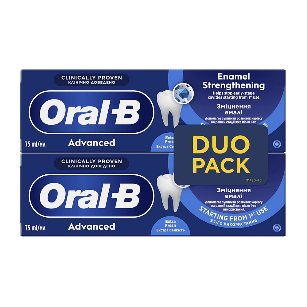 ORAL-B Professional Advance Enamel Strenghtening zubní pasta 2 x 75 ml