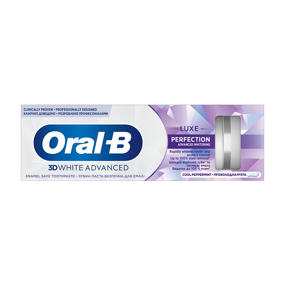 ORAL-B 3D White Advanced Zubní pasta Luxe Protection 75 ml