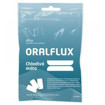 Oralflux žvýkačky chladivá máta 45 ks